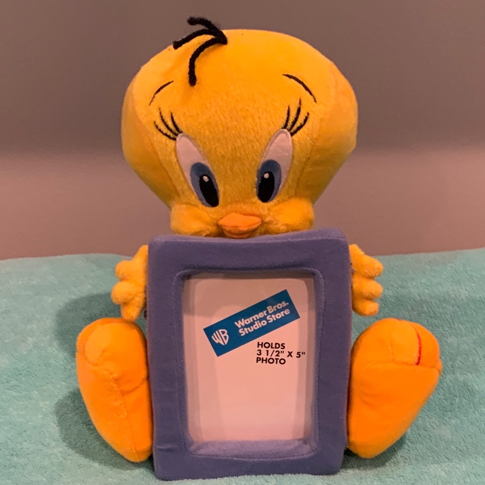 Vintage Tweety Bird Plush Picture Frame